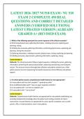 LATEST 2026 &sol;2027 NU518 EXAM &sol; NU 518 EXAM 2 COMPLETE 450 REAL QUESTIONS AND CORRECT DETAILED ANSWERS &lpar;VERIFIED SOLUTIONS&rpar; LATEST UPDATED VERSION &vert;ALREADY GRADED A&plus; &lpar;REVISED EXAM&rpar;