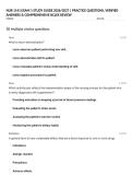 NUR 1141 EXAM 1 STUDY GUIDE 2026&sol;2027 &vert; PRACTICE QUESTIONS&comma; VERIFIED ANSWERS & COMPREHENSIVE NCLEX REVIEW
