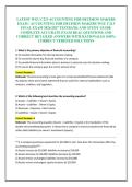 LATEST WGU C213 ACCOUNTING FOR DECISION MAKERS EXAM &sol; ACCOUNTING FOR DECISION MAKERS WGU C213 FINAL EXAM 2026&sol;2027 TESTBANK AND STUDY GUIDE COMPLETE ACCURATE EXAM REAL QUESTIONS AND CORRECT DETAILED ANSWERS WITH RATIONALES &lpar;100&percnt; CORRECT VERIFIED SOLUTIONS