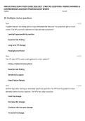 NUR 635 FINAL EXAM STUDY GUIDE 2026&sol;2027 &vert; PRACTICE QUESTIONS&comma; VERIFIED ANSWERS & COMPREHENSIVE ADVANCED PHARMACOLOGY REVIEW