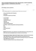 NUR 635 ADVANCED PHARMACOLOGY STUDY GUIDE 2026&sol;2027 &vert; PRACTICE QUESTIONS&comma; VERIFIED ANSWERS & COMPREHENSIVE APRN REVIEW