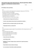 NUR 418 FINAL EXAM STUDY GUIDE 2026&sol;2027 &vert; PRACTICE QUESTIONS&comma; VERIFIED ANSWERS & COMPREHENSIVE NURSING REVIEW