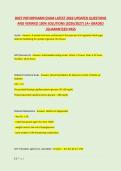 D027 PATHOPHARM EXAM LATEST 2026 UPDATED QUESTIONS &NewLine;AND VERIFIED 100&percnt; SOLUTIONS &lpar;2026&sol;2027&rpar; &vert;A&plus; GRADED &NewLine;&vert;GUARANTEED PASS