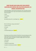 HEART FAILURE NCLEX EXAM LATEST 2026 UPDATED &NewLine;QUESTIONS AND VERIFIED 100&percnt; SOLUTIONS &lpar;2026&sol;2027&rpar; &vert;A&plus; &NewLine;GRADED &vert;GUARANTEED PASS 