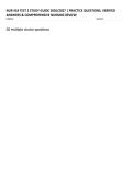 NUR 418 TEST 2 STUDY GUIDE 2026&sol;2027 &vert; PRACTICE QUESTIONS&comma; VERIFIED ANSWERS & COMPREHENSIVE NURSING REVIEW