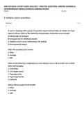NUR 418 EXAM 3 STUDY GUIDE 2026&sol;2027 &vert; PRACTICE QUESTIONS&comma; VERIFIED ANSWERS & COMPREHENSIVE MEDICAL-SURGICAL NURSING REVIEW