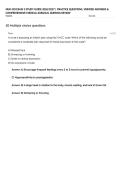 NUR 418 EXAM 3 STUDY GUIDE 2026&sol;2027 &vert; PRACTICE QUESTIONS&comma; VERIFIED ANSWERS & COMPREHENSIVE MEDICAL-SURGICAL NURSING REVIEW