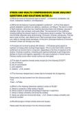 STRESS AND HEALTH COMPREHENSIVE EXAM 2026&period;pdf