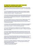 PN PEDIATRIC NURSING EXAM SCRIPT 2026&period;pdf&NewLine;&NewLine;1&period; Document information
