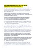 PN PEDIATRIC NURSING pdf&NewLine;&NewLine;1&period; Document information