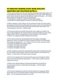 PN PEDIATRIC NURSING STUDY GUIDE 2026&period;pdf&NewLine;&NewLine;1&period; Document information