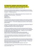 PN PEDIATRIC NURSING CORE MAIN EXAM TEST 2026&period;pdf