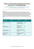 Missouri Nursing Home Administrator Exam &ndash; Official State Healthcare Licensing Board &ndash; 2026&sol;2027 Academic Year &ndash; Verified Questions and Answers for Aspiring Nursing Home Administrators and Long-Term Care Professionals