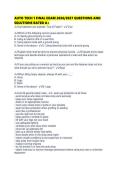 AUTO TECH 1 FINAL EXAM 2026&sol;2027 QUESTIONS AND&NewLine;SOLUTIONS RATED A&plus;