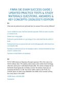 FINRA SIE EXAM SUCCESS GUIDE &vert; UPDATED PRACTICE TESTS & STUDY MATERIALS QUESTIONS&comma; ANSWERS & KEY CONCEPTS &lpar;2026&sol;2027&rpar; EDITION 