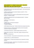 LMR GEORGETTE&rsquo;S PMHNP EXAM SCRIPT 2026&sol;2027&NewLine;QUESTIONS AND SOLUTIONS RATED A&plus;