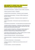 LMR GEORGETTE&rsquo;S PMHNP FINAL EXAM 2026&sol;2027&NewLine;QUESTIONS AND SOLUTIONS RATED A&plus;