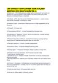LMR GEORGETTE&rsquo;S EVALUATION EXAM 2026&sol;2027&NewLine;QUESTIONS AND SOLUTIONS RATED A&plus;