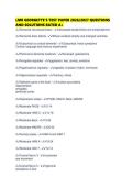 LMR GEORGETTE&rsquo;S TEST PAPER 2026&sol;2027 QUESTIONS&NewLine;AND SOLUTIONS RATED A&plus;