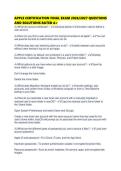APPLE CERTIFICATION FINAL EXAM 2026&period;pdf&NewLine;&NewLine;1&period; Document information