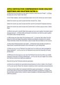 APPLE CERTIFICATION COMPREHENSIVE EXAM 2026&period;pdf