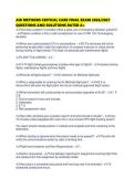AIR METHODS CRITICAL CARE FINAL EXAM 2026&sol;2027&NewLine;QUESTIONS AND SOLUTIONS RATED A&plus;