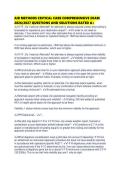 AIR METHODS CRITICAL CARE COMPREHENSIVE EXAM&NewLine;2026&sol;2027 QUESTIONS AND SOLUTIONS RATED A&plus;&NewLine;