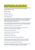 AIR METHODS CRITICAL CARE LATEST EXAM TEST&NewLine;2026&sol;2027 QUESTIONS AND SOLUTIONS RATED A&plus;