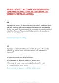 RN HESI 2026&sol;2027 MATERNAL NEWBORN NURSING&NewLine;EXAM PREP&colon;HIGH YIELD PRACTICE QUESTIONS AND&NewLine;CORRECTLY DETAILED ANSWERS&period;