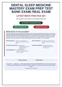 DENTAL SLEEP MEDICINE MASTERY EXAM PREP 2026&colon; 250 Expert-Verified Questions & Answers for Guaranteed Success on the Board Review & Real Exam&NewLine;&NewLine;