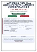 HAZWOPER 40 Final Exam 2026&sol;2027 - 240 Questions&comma; Answers & Detailed Rationales
