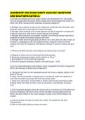 LEADERSHIP HESI EXAM SCRIPT 2026&period;pdf&NewLine;&NewLine;1&period; Document information