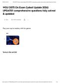 WGU D075 OA Exam &lpar;Latest Update 2026&rpar; UPDATE&excl;&excl; comprehensive questions fully solved & updated&NewLine;&NewLine;