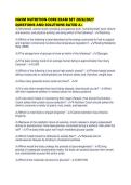 NASM NUTRITION CORE EXAM SET 2026&period;pdf&NewLine;&NewLine;1&period; Document information