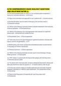 CLTM COMPREHENSIVE EXAM 2026&period;pdf&NewLine;&NewLine;1&period; Document information
