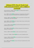 Alabama OTPC Pests & Weeds Exam &NewLine;UPDATED QUESTIONS AND CORRECT &NewLine;ANSWERS