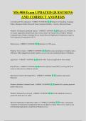 MS-900 Exam UPDATED QUESTIONS &NewLine;AND CORRECT ANSWERS
