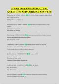 MS-900 Exam UPDATED ACTUAL &NewLine;QUESTIONS AND CORRECT ANSWERS