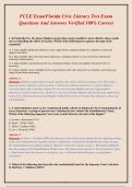 FCLE ExamFlorida Civic Literacy Test Exam&NewLine;Questions And Answers Verified 100&percnt; Correct