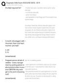 DIAGNOSTIC SKILLS EXAM OSCE &lpar;DSE OSCE&rpar; EXAM WITH CORRECT ACTUAL QUESTIONS AND CORRECTLY WELL DEFINED ANSWERS LATEST ALREADY GRADED A&plus;