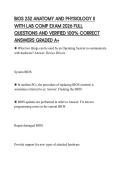BIOS 252 ANATOMY AND PHYSIOLOGY II&NewLine;WITH LAB COMP EXAM 2026 ACTUAL TEST&NewLine;PAPER COMPLETE SOLUTIONS VERIFIED