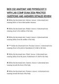 BIOS 252 ANATOMY AND PHYSIOLOGY II&NewLine;WITH LAB COMP EXAM 2026&NewLine;COMPREHENSIVE STUDY GUIDE SOLVED&NewLine;QUESTION SET