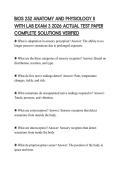 BIOS 252 ANATOMY AND PHYSIOLOGY II&NewLine;WITH LAB COMP EXAM 2026 FINAL REVIEW&NewLine;BUNDLED SOLUTION PACKAGE&NewLine;