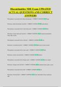 Discontinuities NDE Exam UPDATED &NewLine;ACTUAL QUESTIONS AND CORRECT &NewLine;ANSWERS