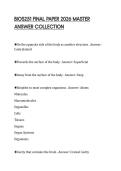 BIOS251 FINAL PAPER 2026 MASTER&NewLine;ANSWER COLLECTION