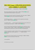 MGT 301 Exam 1 UPDATED QUESTIONS &NewLine;AND CORRECT ANSWERS