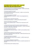 CUSTOMER SERVICE EXAMS SCRIPT 2026&period;pdf&NewLine;&NewLine;1&period; Document information