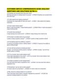 CUSTOMER SERVICE COMPREHENSIVE EXAM 2026&period;pdf