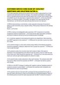 CUSTOMER SERVICE CORE EXAM SET 2026&period;pdf