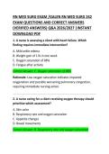 RN Medical-Surgical Exam Questions and Correct Answers